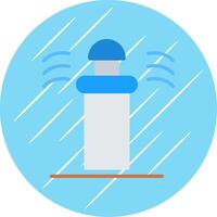 Sprinkler Flat Circle Icon Design vector