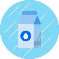 Milk Flat Circle Icon Design vector