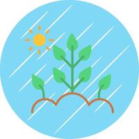 Farming Flat Circle Icon Design vector