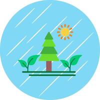 Nature Flat Circle Icon Design vector