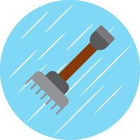 Hay Forks Flat Circle Icon Design vector