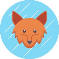 Rare Animals Flat Circle Icon Design vector