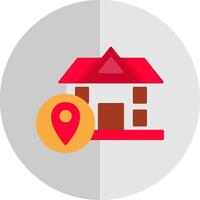 Location Flat Scale Icon Design vector