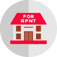 For Rent Flat Scale Icon Design vector