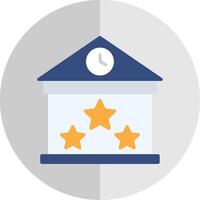 Building Value Flat Scale Icon Design vector