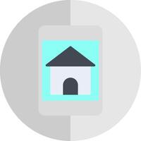 Find Home OnLine Circle Multi Circle Flat Scale Icon Design vector