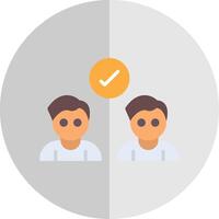 Deal Flat Scale Icon Design vector