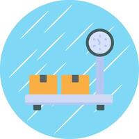 Platform Scale Flat Circle Icon Design vector