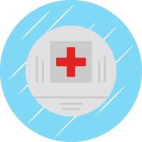 First Aid Symbol Flat Circle Icon Design vector