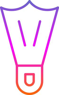 Flippers Line Gradient Icon Design