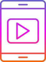 Social Media Line Gradient Icon Design vector