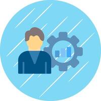 Business Development Flat Circle Icon Design vector