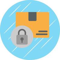 Logistics and Security Flat Circle Icon Design vector