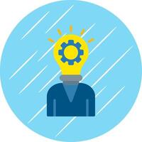 Personal Idea Flat Circle Icon Design vector