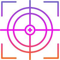 Scope Line Gradient Icon Design vector