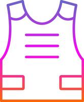 Armour Line Gradient Icon Design vector