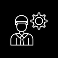 Engineering Line Inverted Icon Design vector