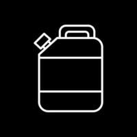 Jerry Can Line Inverted Icon Design vector