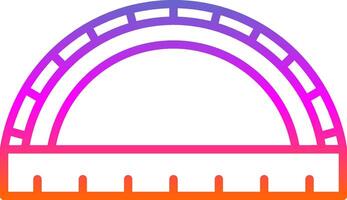 Ruler Line Gradient Icon Design vector