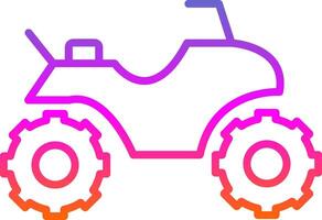 Quad Line Gradient Icon Design vector