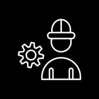 Engineering Line Inverted Icon Design vector