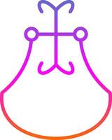Door Knocker Line Gradient Icon Design vector