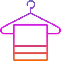 Hanger Line Gradient Icon Design vector