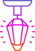Street Light Line Gradient Icon Design vector