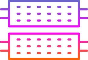 Led Line Gradient Icon Design vector