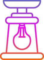 Lantern Line Gradient Icon Design vector