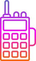 Walkie Talkie Line Gradient Icon Design vector