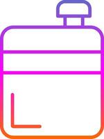 Flask Line Gradient Icon Design vector