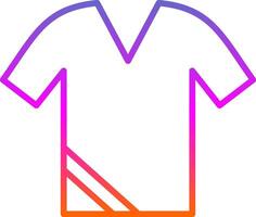 Shirt Line Gradient Icon Design vector