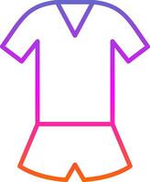 Jumpsuit Line Gradient Icon Design vector