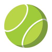 Tennis ball flat illustration, illustration vector