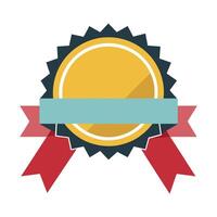 minimalist badge with flat illustration vector