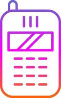 Telephone Line Gradient Icon Design vector