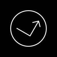 Bounce Line Inverted Icon Design vector