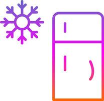 Refrigerator Line Gradient Icon Design vector