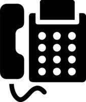 Telephone Icon Flat Style Illustration vector