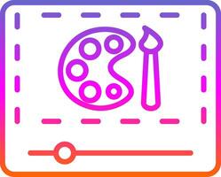 Line Gradient Icon Design vector
