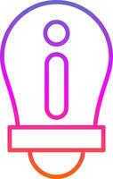 Information Line Gradient Icon Design vector