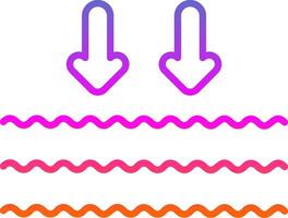 Arrows Line Gradient Icon Design vector