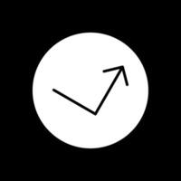 Bounce Glyph Inverted Icon Design vector