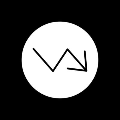 Trend Glyph Inverted Icon Design