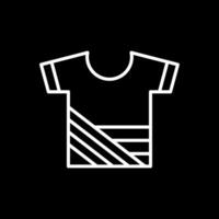 Shirt Line Inverted Icon Design vector