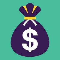 Money Icon flat style illustration vector