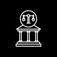 Court Line Inverted Icon Design vector