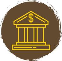 Bank Line Gradient Icon Design vector