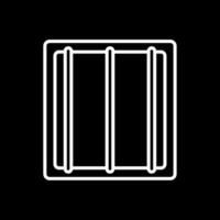Jail Line Inverted Icon Design vector